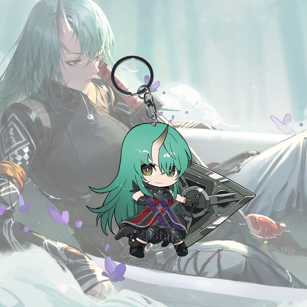 Gantungan Kunci Arknights Hoshiguma - Ganci - Key Chain - Anime - Game - AK