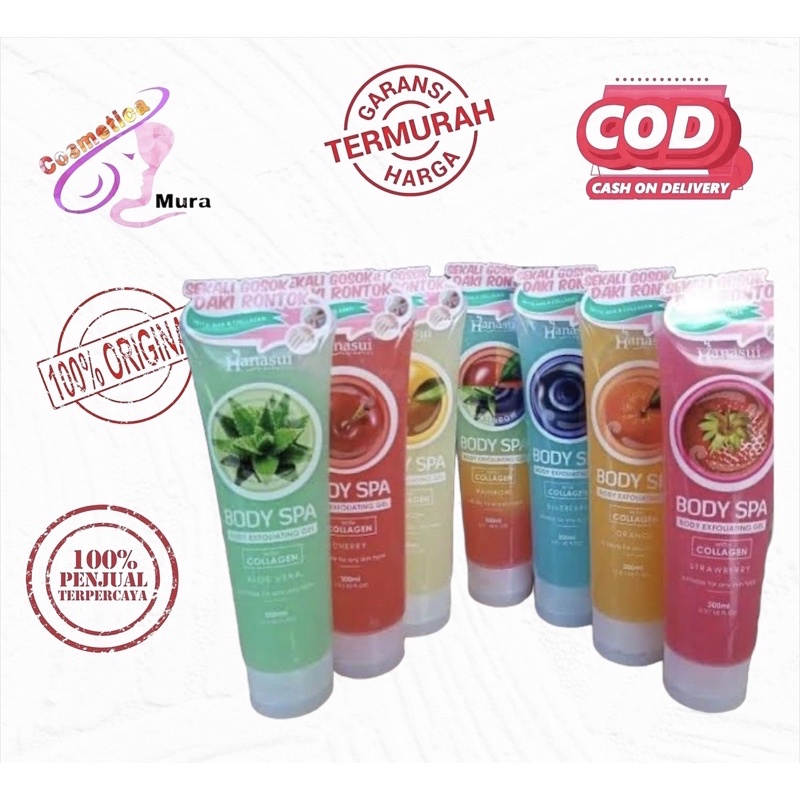 [ perontok daki ] hanasui body spa exfoliating Gel perontok daki - Body spa hanasui Gel angkat daki