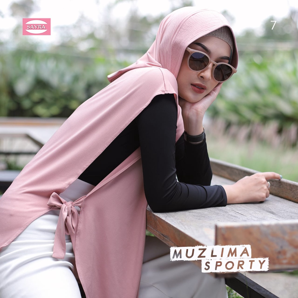 Jilbab Instan Bergo Muzlima Sporty Ori Sayra SAYRA1-PINK