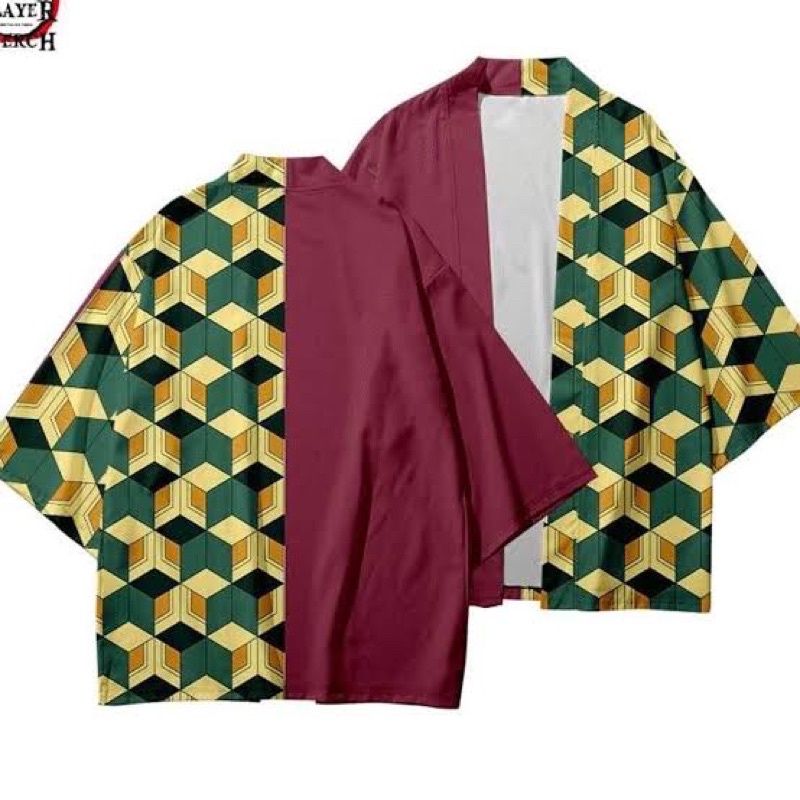 Jubah Kimono Kimetsu No Yaiba Giyu