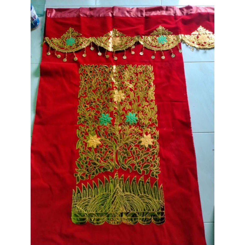 Kelambu atau Kelambu lansia*.Dekorasi pelaminan (Minang, melayu, aceh, riau, medan)