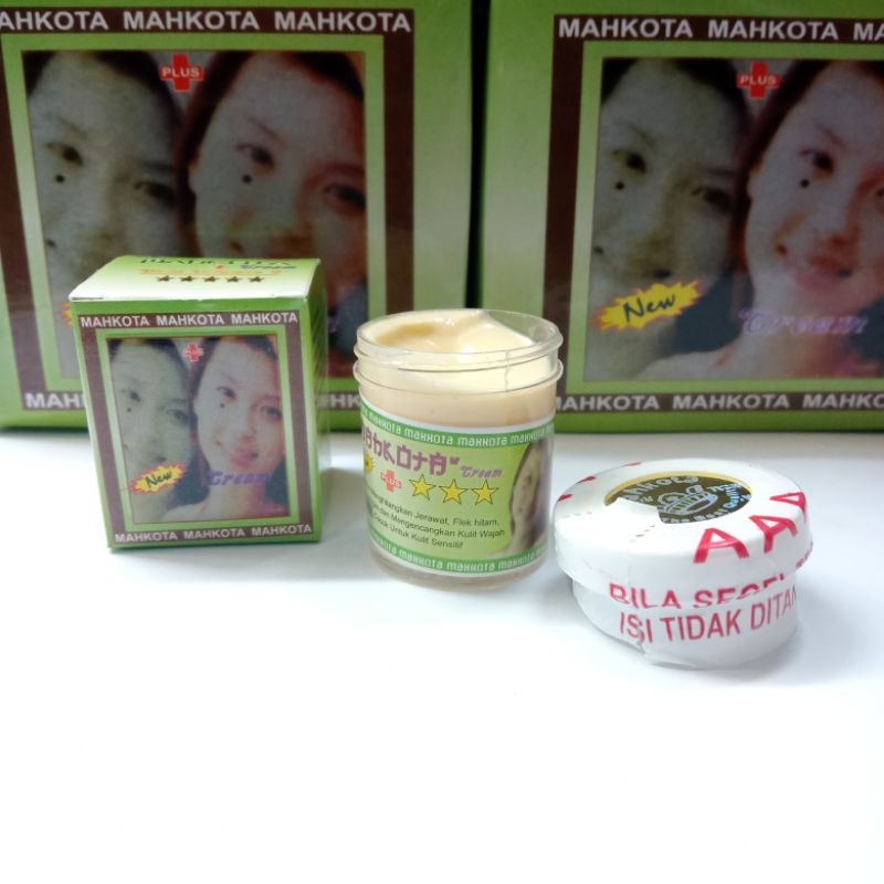 CREAM MAHKOTA BOX SEGEL PUTIH LUSINAN