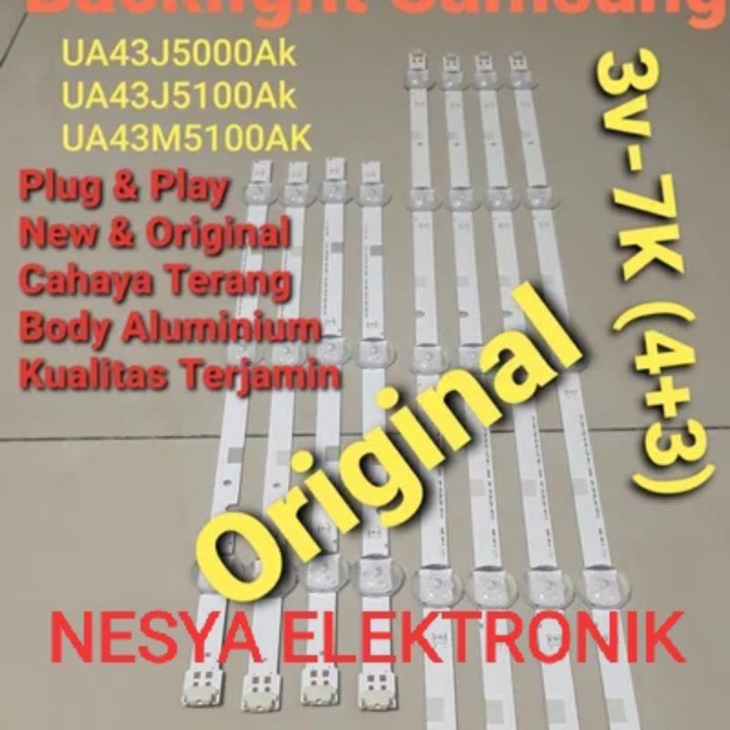 Backlight-BL-Lampu Led Samsung UA43J5000Ak-UA43J5100Ak-UA43M5100Ak-43J5000-43J5100-43M5100
