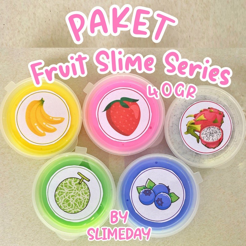 [PROMO] PAKET FRUIT SLIME (ISI 5 PCS SLIME)