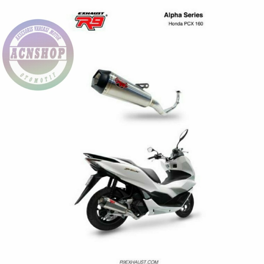 KNALPOT RACING R9 NEW HONDA PCX 160 / R9 ALPHA PCX 160