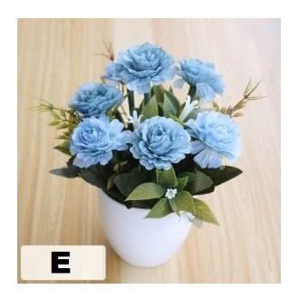 FYGALERYSURABAYA  PT12 Pot Tanaman Hias Bunga Hias Plastik Ornamen Pot Bongsai Artificial Flower Decoration