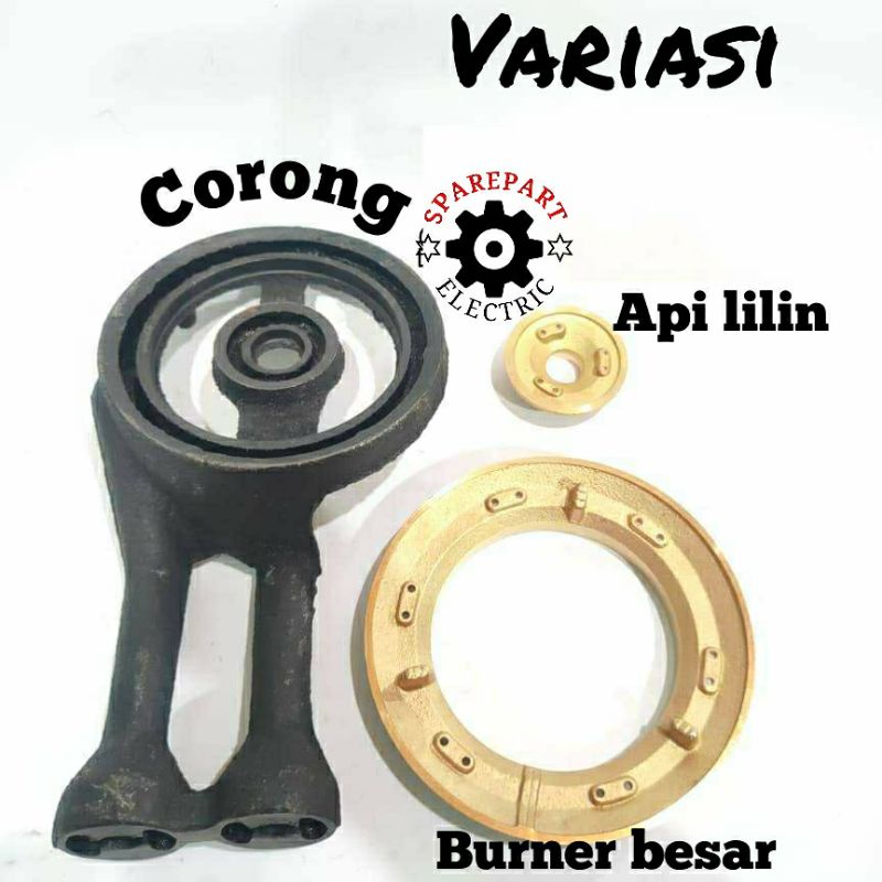 CORONG + BURNER BESAR KOMPOR GAS COR PHILIPS SANKEN TURBO DENPOO MODEL COVINA