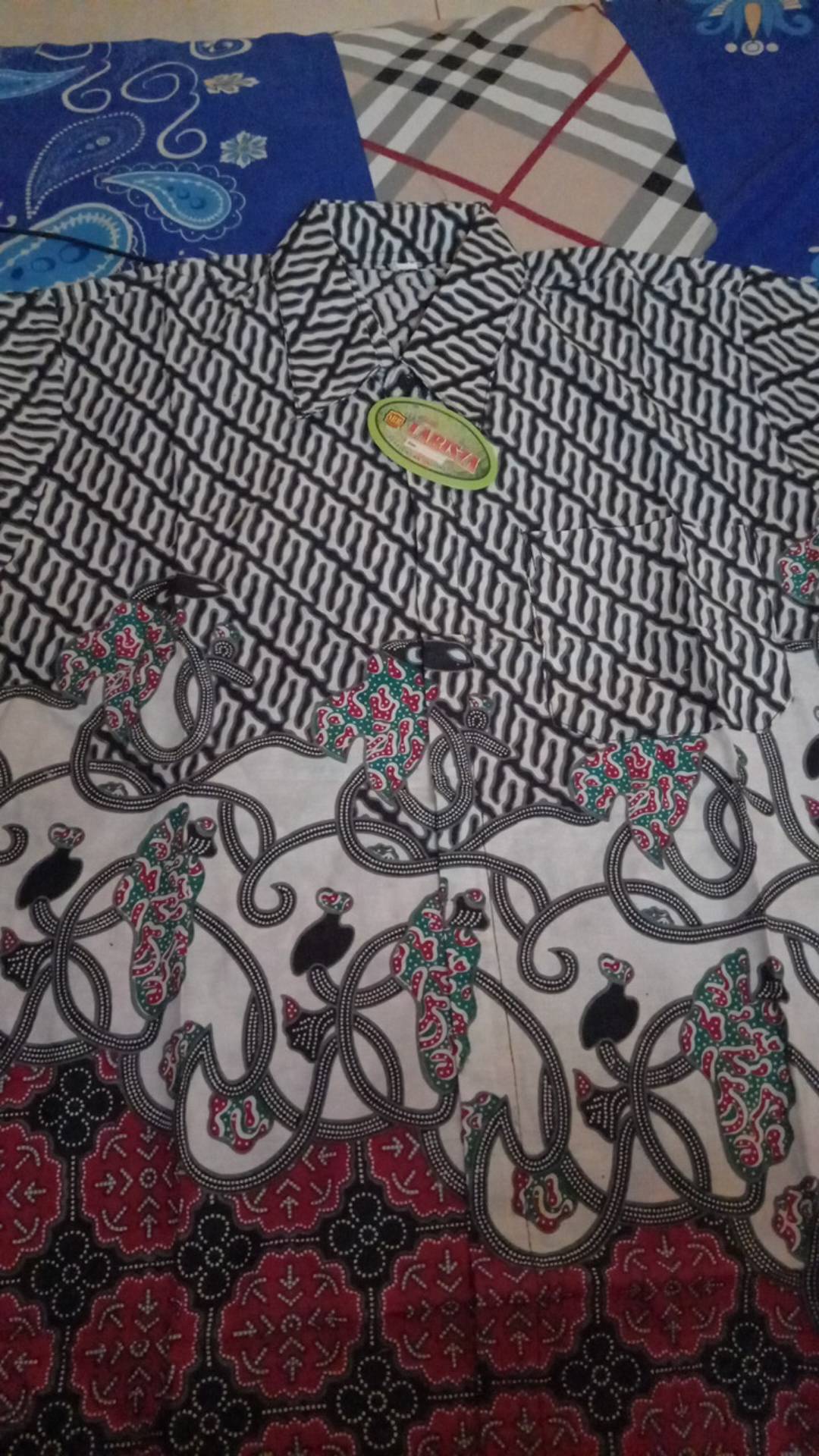 Batik Pria Lengan Pendek Premium Batik Berkah Hrb026 Motif Keratonan Kode 002 Size M L Xl Xxl