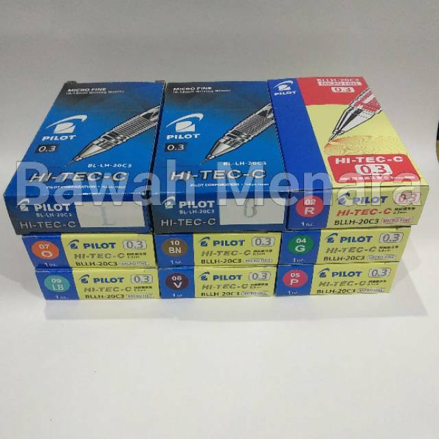 

Lusin Grosir Pulpen Pilot 0.3 Hitech Hi-tech Pack