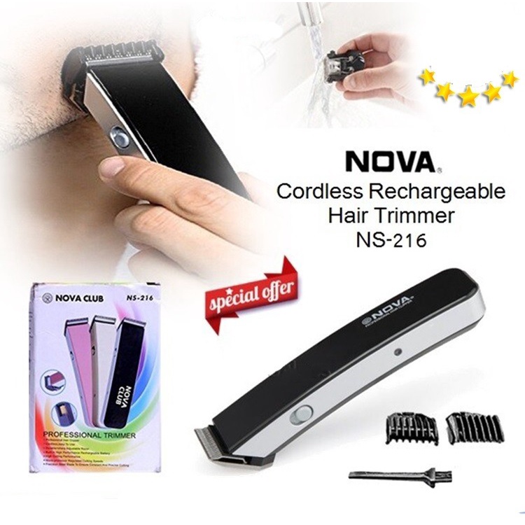 Alat Cukur Rambut Kumis Dan Jenggot Portable - NOVA NS 216 MURAH