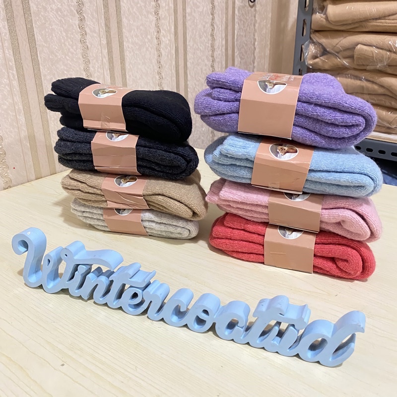 Kaos Kaki Wool Bulu Domba Import tebal hangat winter thermal socks musim dingin PRIA WANITA gunung