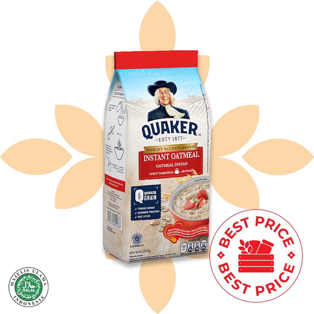 QUAKER - INSTANT OATMEAL (GANDUM) - 200 GR