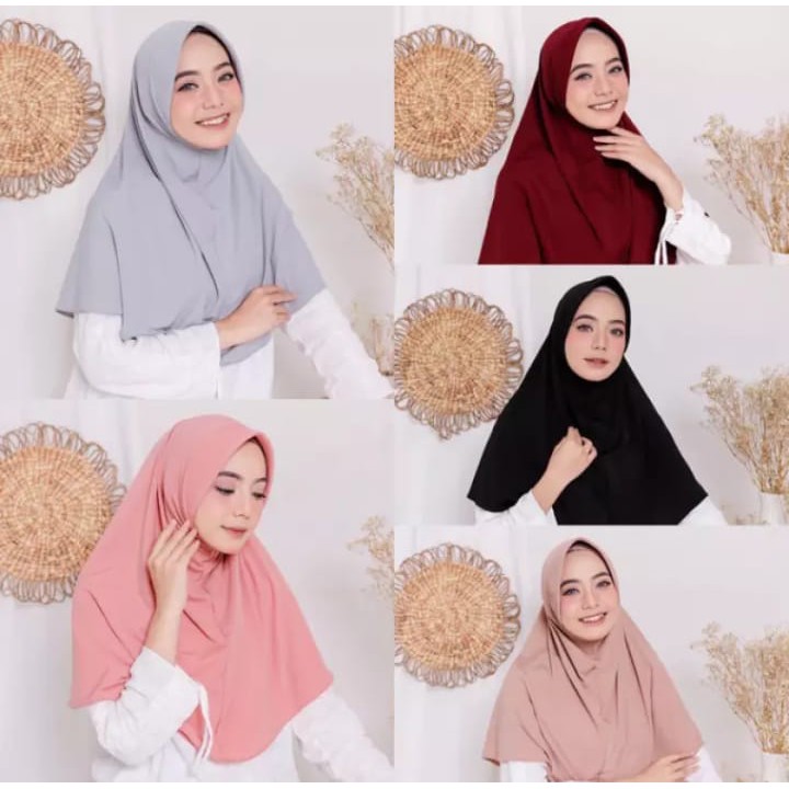 Best Seller...!!! Bergo Oval Polos / Hijab Harian Simple-1