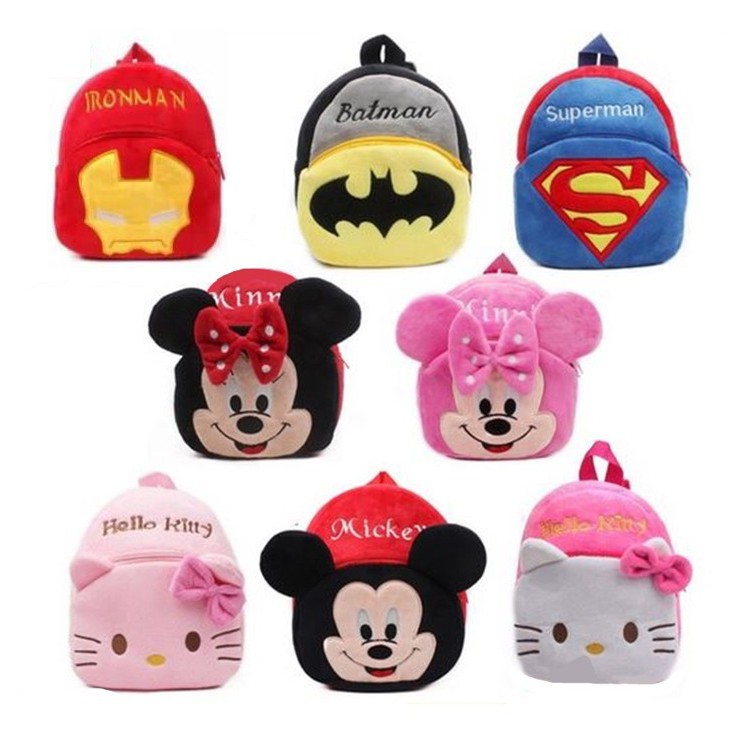 Tas Ransel Anak PAUD TK Mungil - Tas Anak Lucu Motif Kartun - Tas Anak Mini - Tas Ransel Boneka Anak