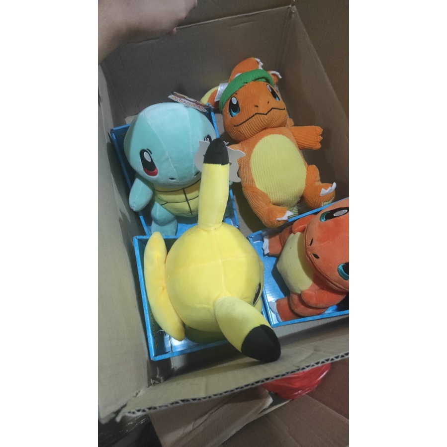 Boneka Plush Tony Pokemon Pikachu Charmander Squirtle Figure