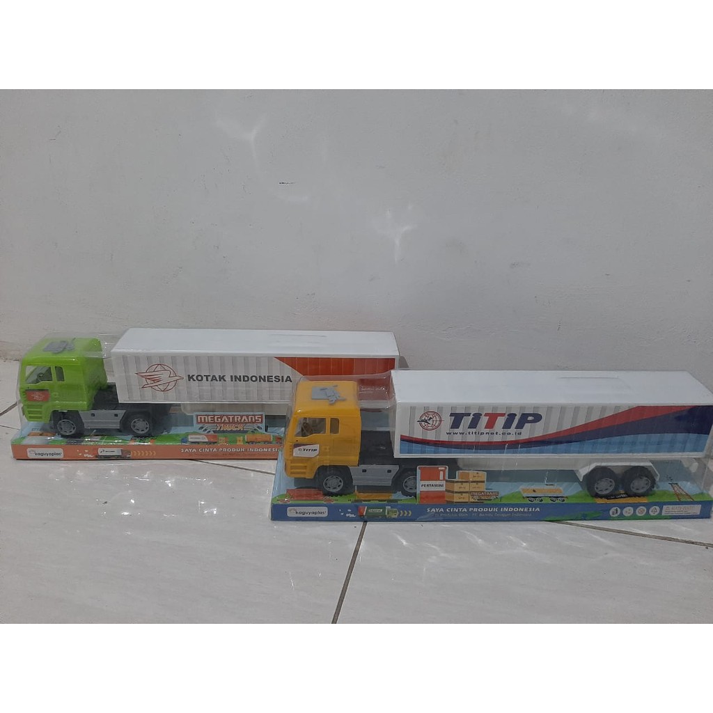 MAINAN TRUCK PENGIRIMAN BARANG / TRUCK EKSPEDISI TERMURAH KGP127-1& KGP128-1