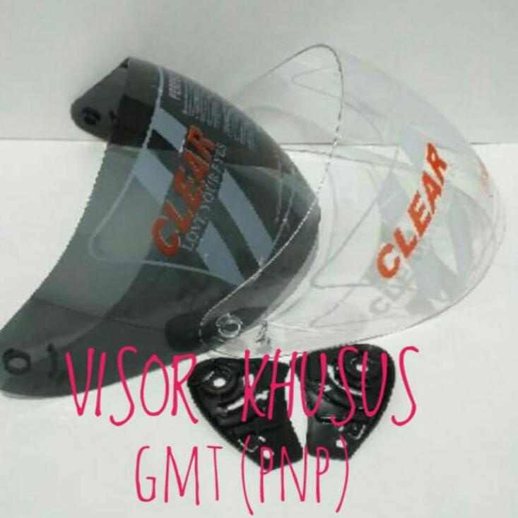 Get Sale KACA VISOR KHUSUS HELM GMT CLEAR BENING DAN HITAM PNP