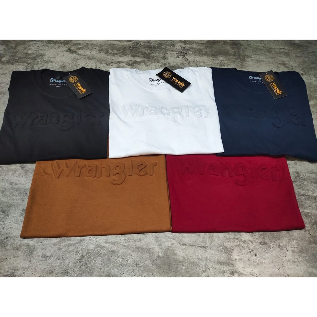 Tshirt Wrangler Unisex Katun Combed 30s M-XL