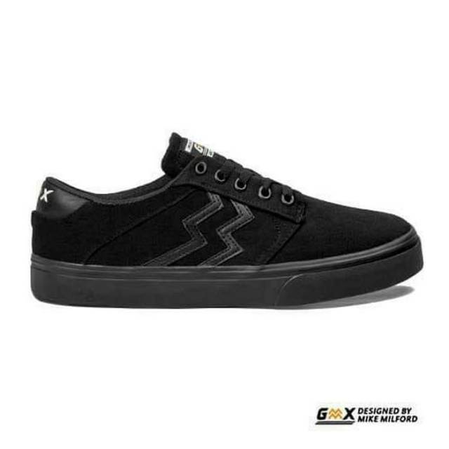 Sepatu Geoff Max GMX X Mike Milford - Gavin All Black stz