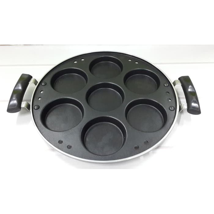 Promo GALAXY SUPER PAN CAKE FRENCH DESIGN  CETAKAN KUE LUMPUR  7 LUBANG Berkualitas