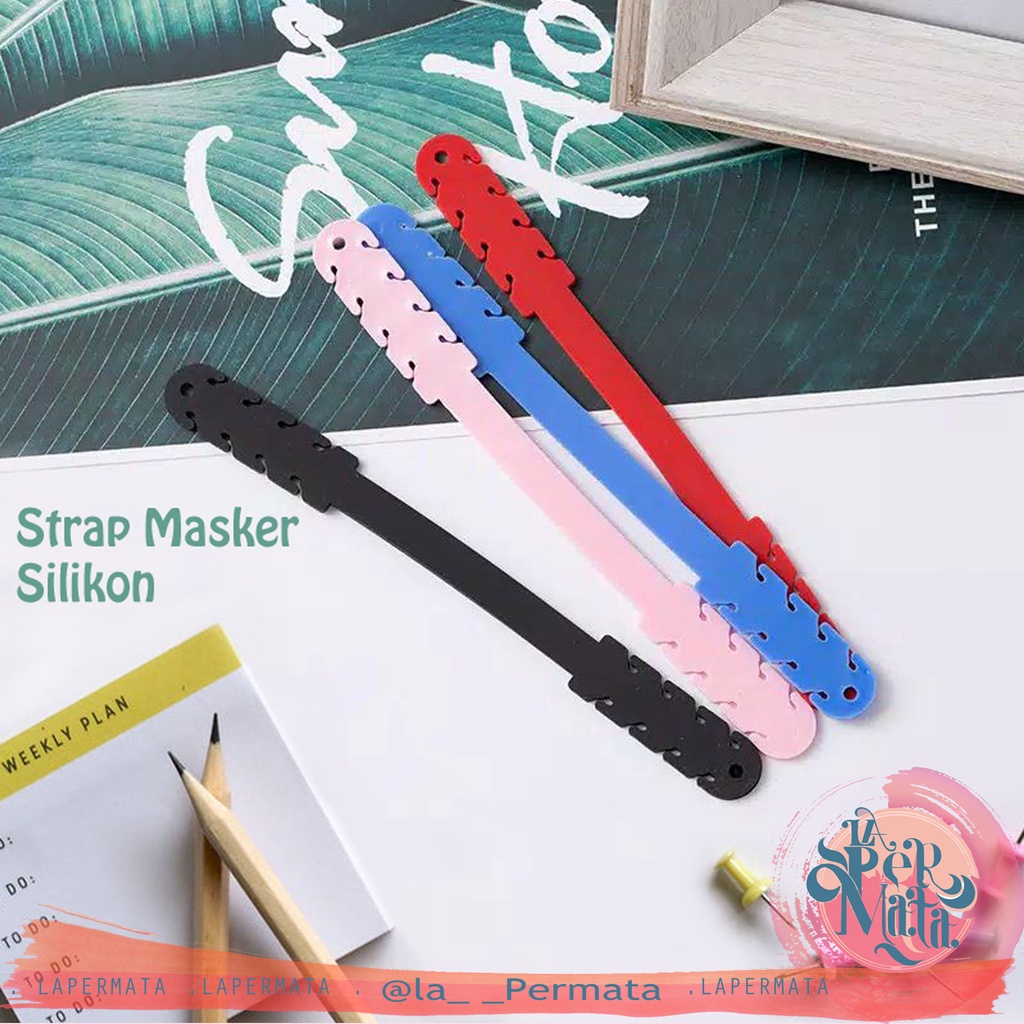 Strap KONEKTOR SILIKON | Pengait Masker Hijab Silikon - LPM Shop