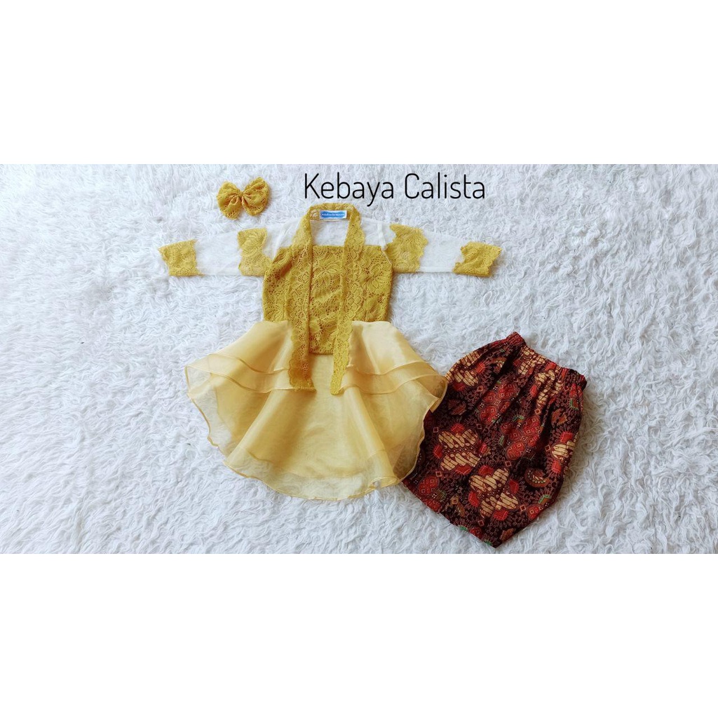 Kebaya Calista/Kebaya Modern/Kebaya Model Terbaru/Kebaya Kekinian/Kebaya Murah/Kebaya Unik/Baju Anak