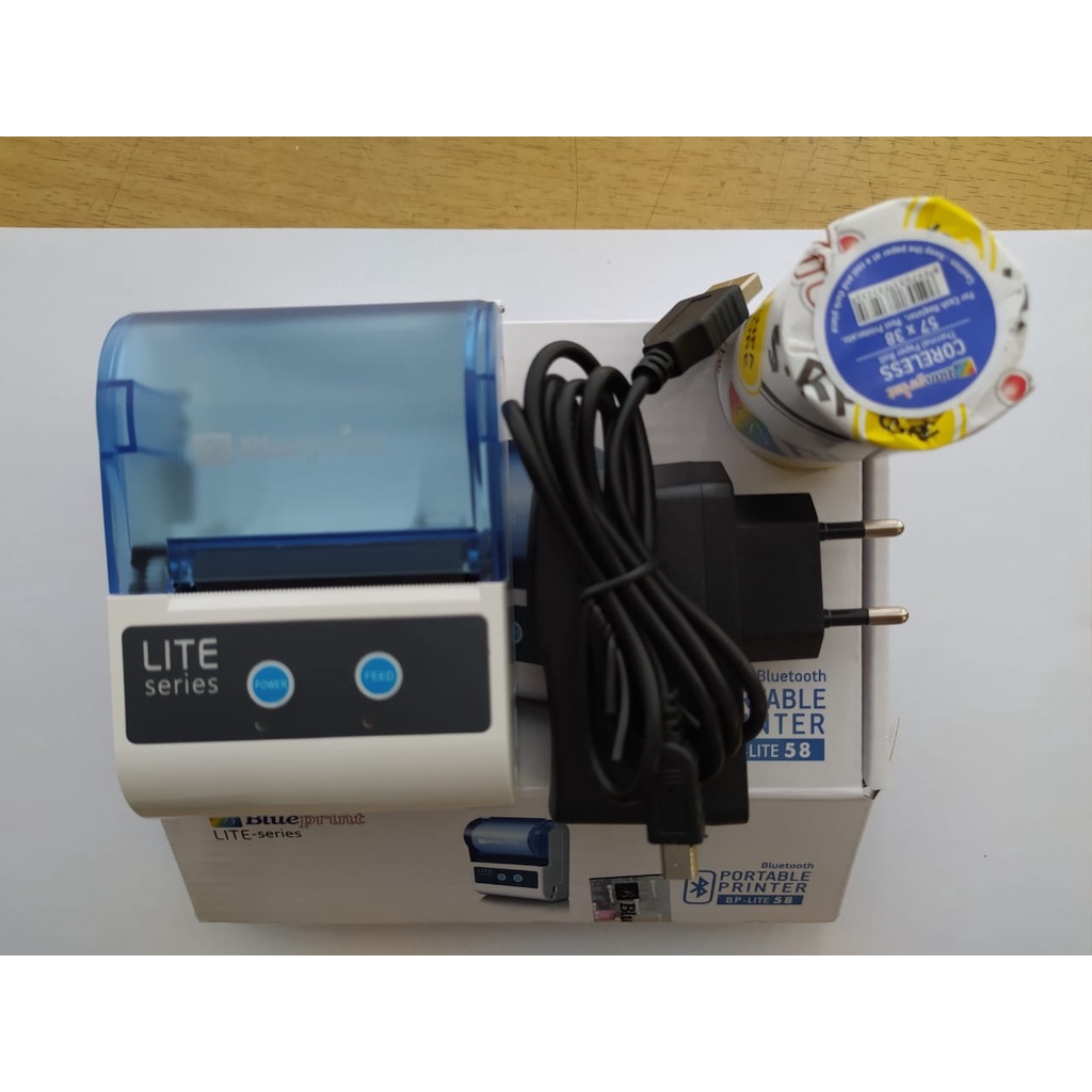 Blueprint Lite 58 Printer Thermal Portable Struk Label Stiker Nota Kecil Bluetooth