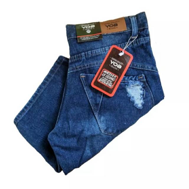 Celana jeans pendek dewasa / celana jeans pendek sobek