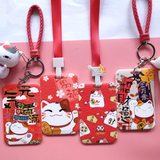 

Office & Stationery | Document Organizer | Tempat Kartu Unik / Card Holder Model Tali Cat Lucky Maneki Neko Imut | Best Seller