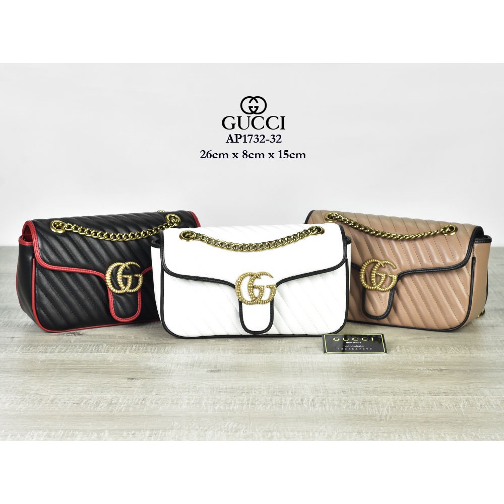 Tas G*cci GG Marmont Beloved Shoulder Quilted Small Semprem AP1732-32