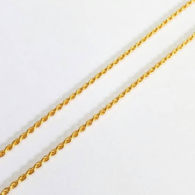 Kalung Panjang Korea Emas asli emas 700