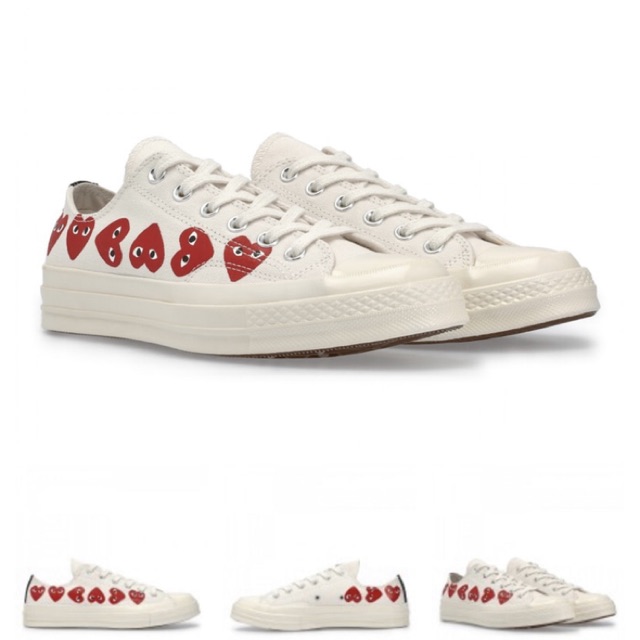 CDG PLAY CONVERSE MULTI LOVE / COMME DES GARCONS CHUCK TAYLOR LOW