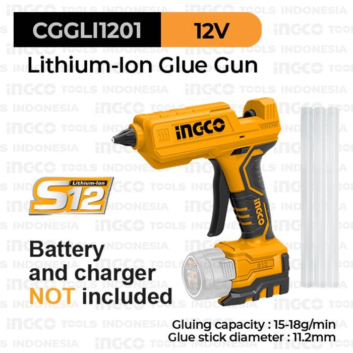 

S12 Cordless Glue Gun (11.2Mm) Ingco Cggli1201 Lem Tembak Lilin Cair 032