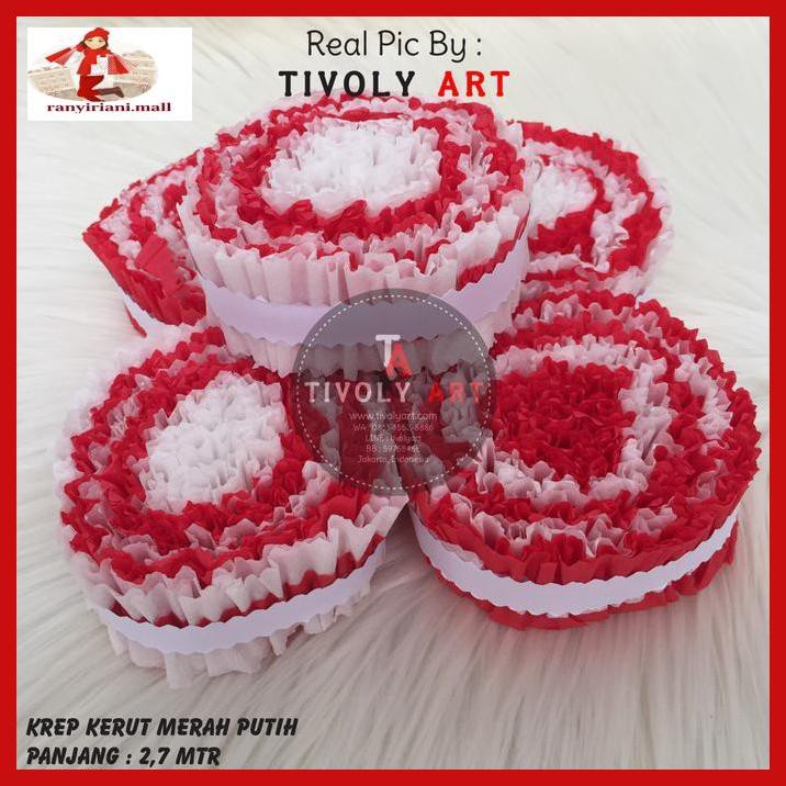 

E343Te6- Kertas Krep Kerut Merah Putih Yuiu9O-