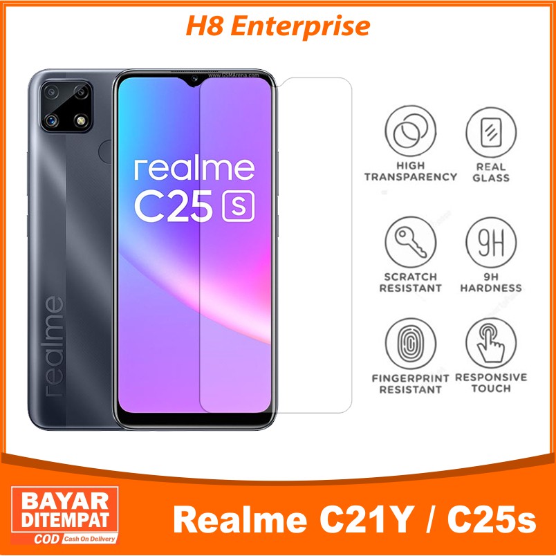 Tempered Glass Realme C21Y / Realme C25s - Anti Gores Kaca Premium Quality