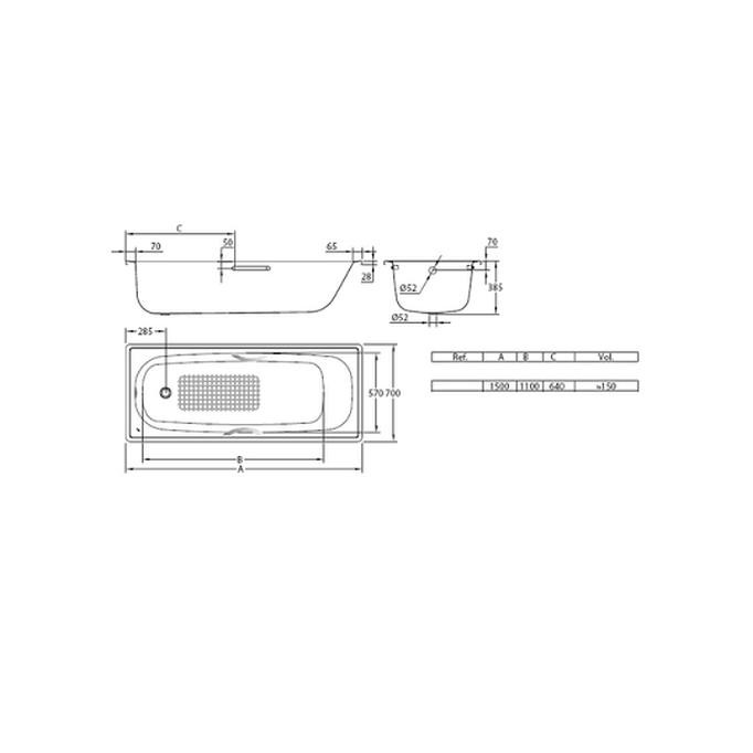 Promo Spesial - Bath Tub Toto Fb 1500-70 White || Bath Tub Toto Fb1500-70