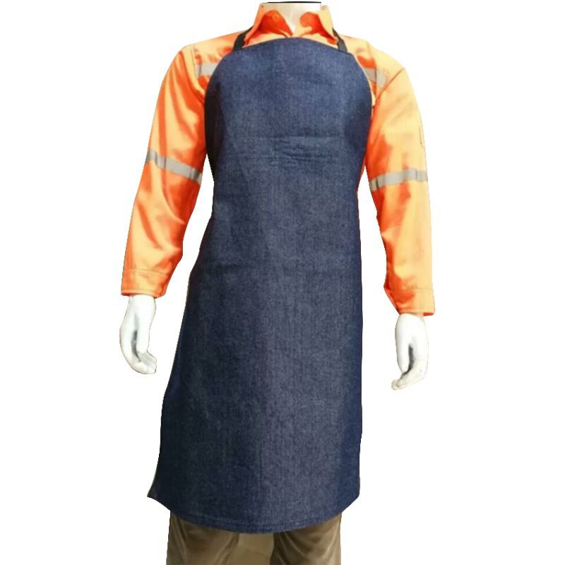 Apron dada bahan jeans/apron celemek las/ apron dada bahan levis