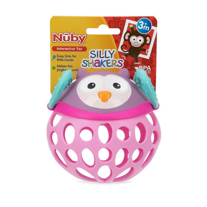 Nuby Silly Shaker Owl Rattle toys 3m+