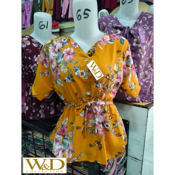 TERMURAH!! BLOUSE WANITA BAJU MONALISA PENDEK ATASAN TRENDY