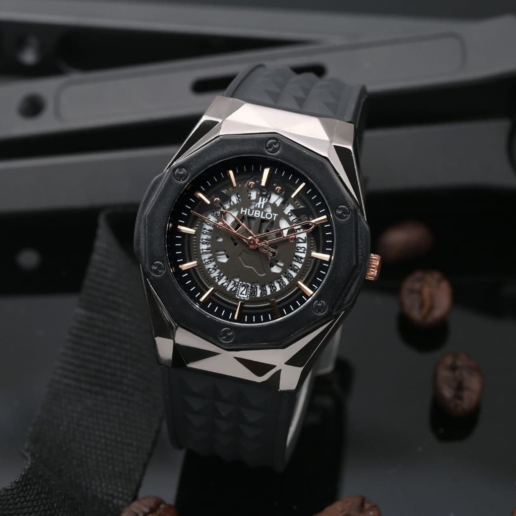 Jam Sporty Jam Tangan Pria Hublot Big Bang Hc01048 Box Exlusive Batre Cadangan Shopee Indonesia