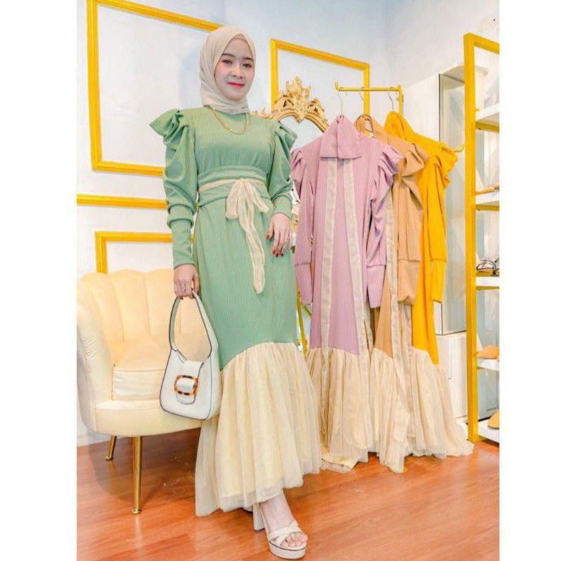 HERA DRESS ORI BY_MK 7167 | NADINE DRESS | LONGDRESS FASHION MUSLIM TERBARU | MARGARET DRESS