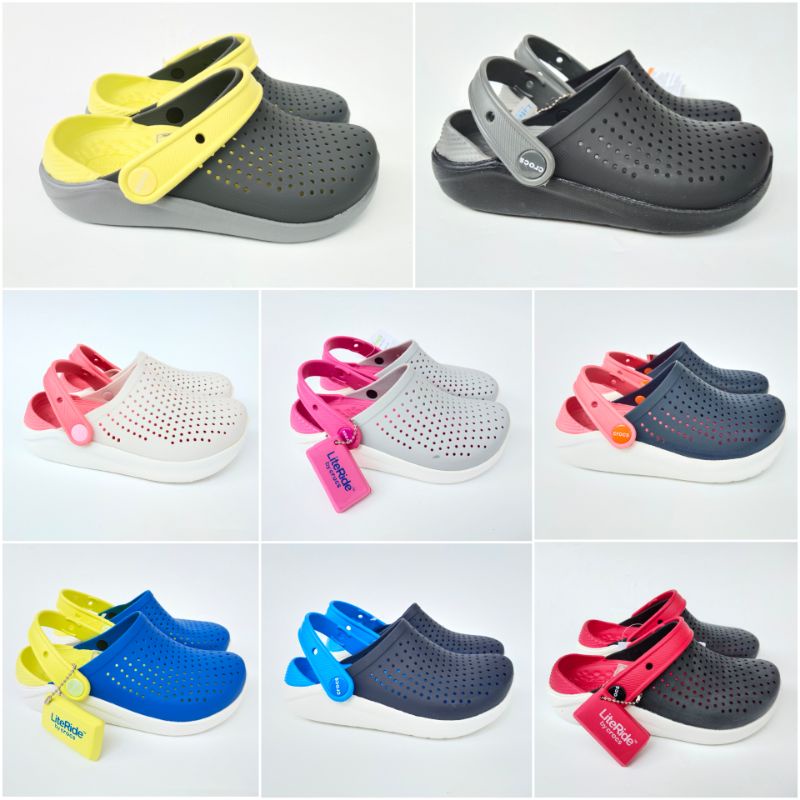 Sandal Crocs Literide Clog / Sandal Crocs Anak Cowok Dan Cewek