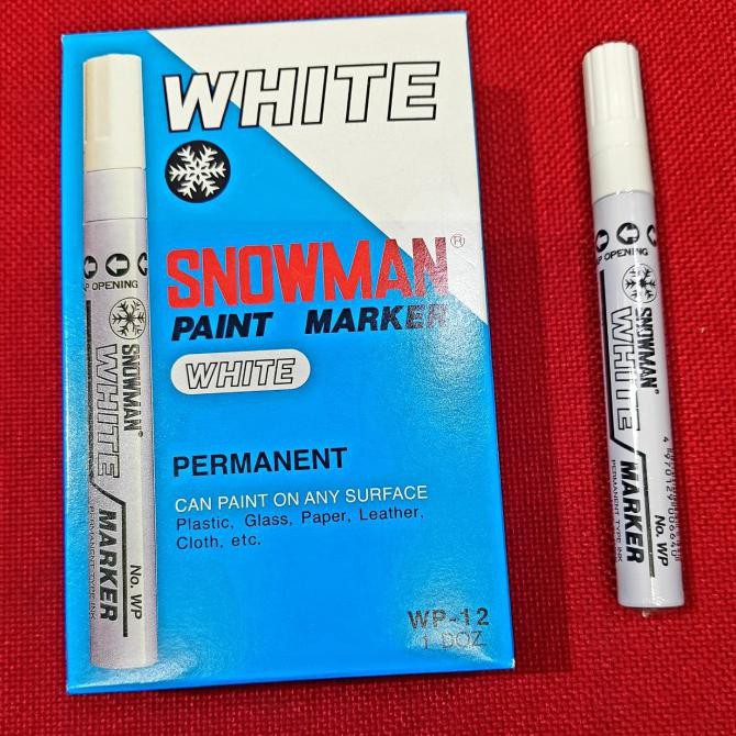 

Promo Awal tahun Spidol White Paint Marker Snowman Putih WP12 Diskon