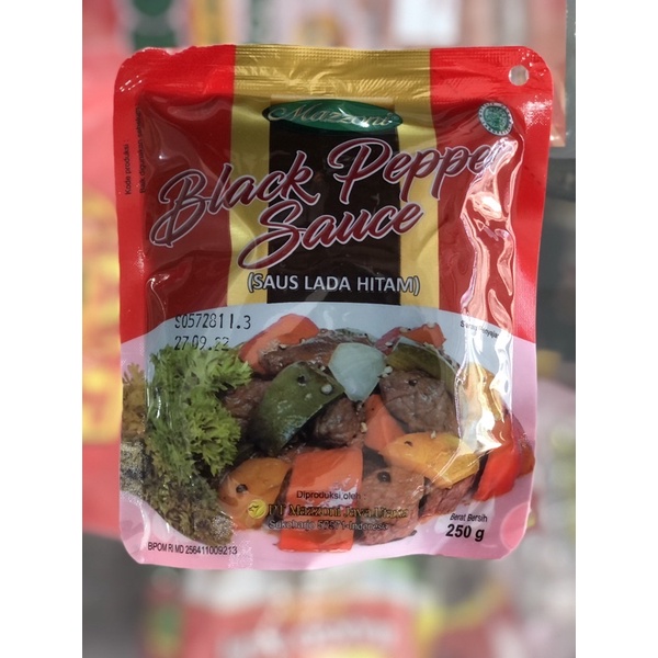 

Mazzoni Black Pepper Sauce / Saus Lada Hitam 250gr