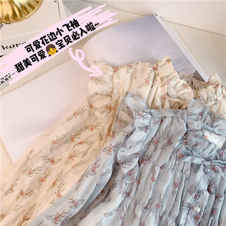 (1-5 Tahun) Wendy Blouse Chiffon / Blus Anak Perempuan Kemeja Atasan Branded Baju Putih Balita Lengan Panjang Gaya Korean Kualitas Import kiosbalitaaprillia