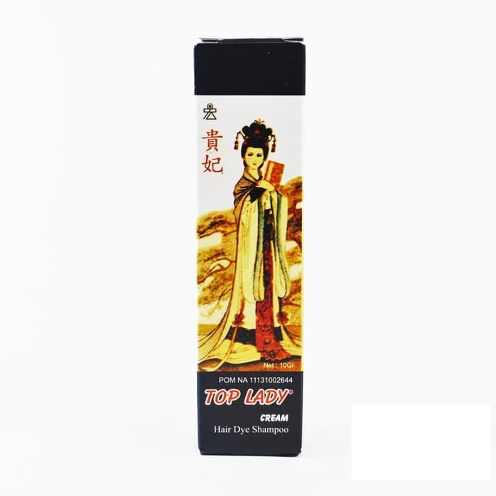 TOP LADY Hair Dye Shampoo Cream 10gr / Semir Rambut