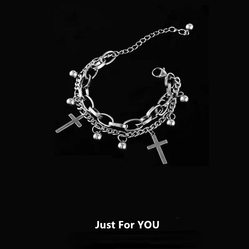 Gelang Rantai Multilayer Gaya Retro Korea Untuk Wanita