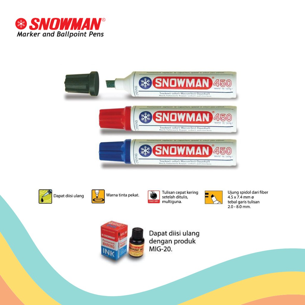 

SPIDOL PERMANENT SNOWMAN JUMBO J-450 (1 PCS)