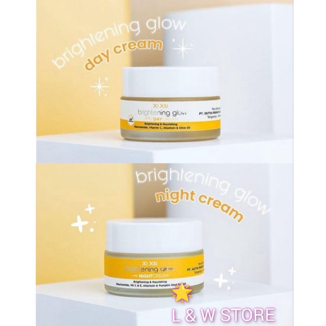 Xi XiU BRIGHTENING GLOW DAY CREAM &amp; NIGHT CREAM