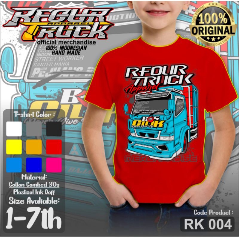 Baju Kaos Distro Anak - Baju truk oleng anak umur 1 tahun sampai 8 tahun